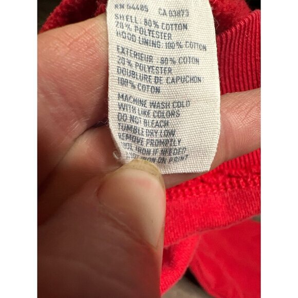 American Eagle Outfitters Red Hoodie M/M - Am Eagle NY Outfitters 77 Cozy Warm - Picture 7 of 10